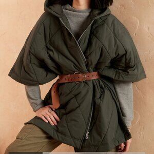 Banana Republic Hooded Quilted Poncho